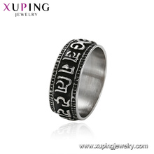 15503 xuping bijoux cincin conception simple anneau musulman en acier inoxydable